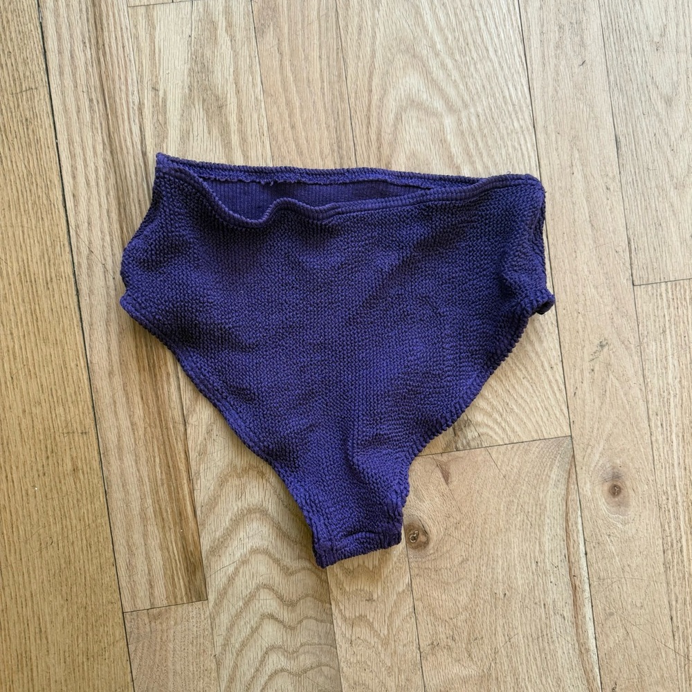 bond-eye Purple Knit Swim Bottom